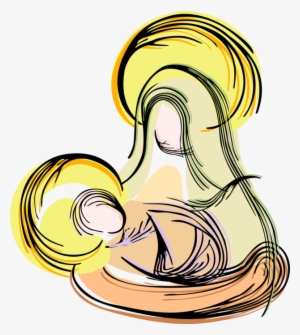 Vector Illustration Of Festive Season Christmas Nativity - Presépio Png