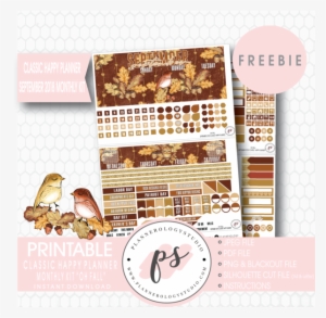 Oh Fall Classic Happy Planner September 2018 Monthly - Brochure