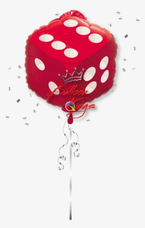 Red Dice - Large Casino Mylar Balloon