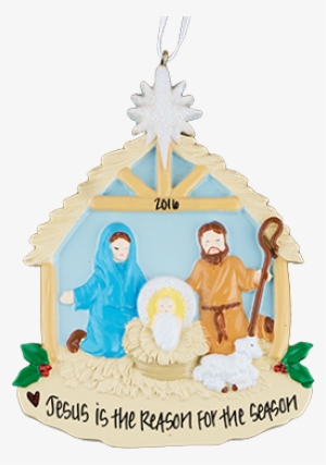 Nativity Scene - Personalized Nativity Scene Ornament