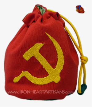 Soviet Red Hammer And Sickle Dice Bag - Hammer And Sickle