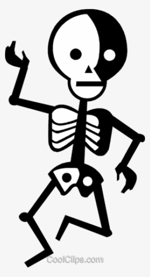 Dancing Skeleton Royalty Free Vector Clip Art Illustration - Esqueletos Clipart