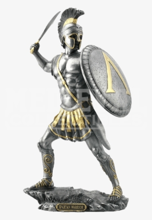 Spartan Hoplite Shield Statue - Spartan Soldier Statue