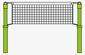 Transparent Volleyball Net Drawing - Beach Volleyball Net Clip Art