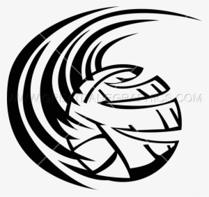 Volleyball Clipart Swoosh - Volleyball Swoosh