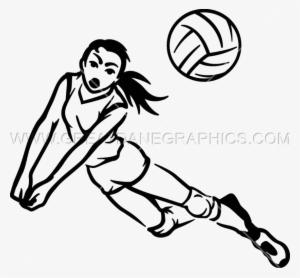 Volleyball Player Drawing Clipart Drawing Volleyball - Volleyball Player Hitting Drawing