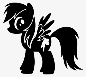 My Little Pony Rainbow Dash Silhouette T - My Little Pony Rainbow Dash Silhouette