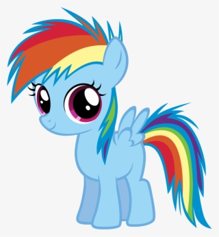 Ponytail Clipart Clip Art - My Little Pony Rainbow Dash Baby