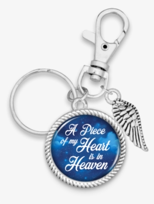 Piece Of My Heart Starry Sky Wing Charm Key Chain - Let Your Dreams Take Flight Airplane Charm Key Chain