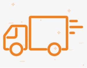 Home Delivery Icon - Truck Minimalist Drawing