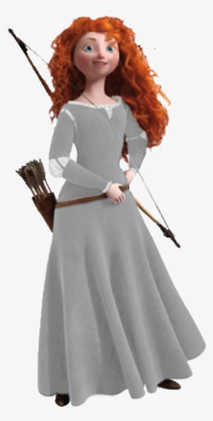 Transparent Merida Whose Dress Changes Color With - Disney's Brave Clipart