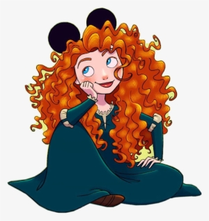 Chip Drawing Merida Image Royalty Free Stock - Disney Princess Wearing Mickey Ears