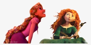 Rapunzel And Merida Watching Your Dash //sorry For - Rapunzel