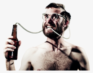 Brewshop Man - Crazy Straw Glasses