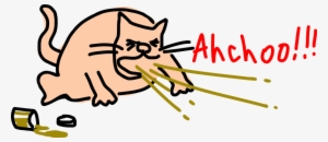 Clip Arts Related To - Cat Sneezing Clipart