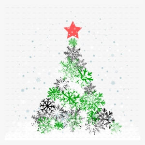 Snow Feer-tree With Red Star - Tree