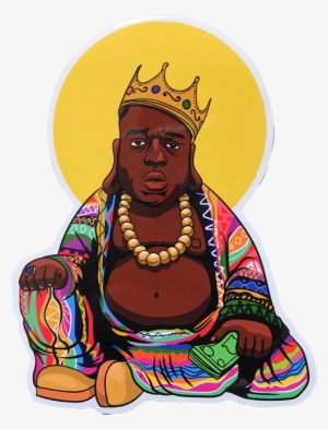 Biggie Buddha Sticker, Sticker, Peabe, Peabe - Sticker