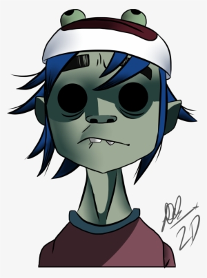2d Gorillaz Pastiche By Tye Die Daithii-dayjcdg - 2d Gorillaz Official Art