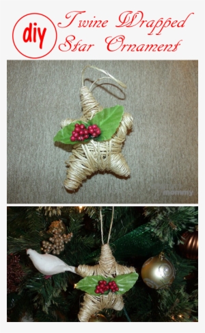 Twine Wrapped Star Ornament - Valentine Sacs,tote Bag