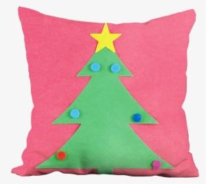 Christmas Tree With Star Pillow - Christmas Tree