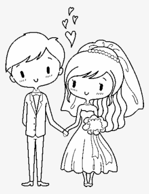 Dibujo De Novios Muy Enamorados Para Colorear - Enamorados Imágenes Para Novios
