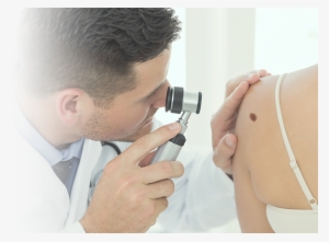 Doctor Checks Customer's Skin - Doctors Looking At Skin Cancer