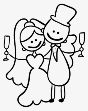 Vinilo Decorativo Novios Brindis - Anstoßen Hochzeit