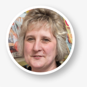 Kate Clark, Sean's News, Upton Upon Severn, Worcestershire - Circle