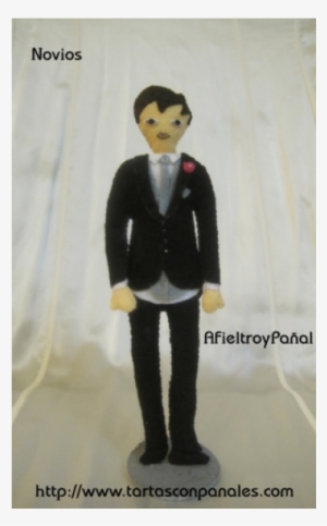 Fieltro Pareja De Novios Para Bodas Personalizados - Tuxedo
