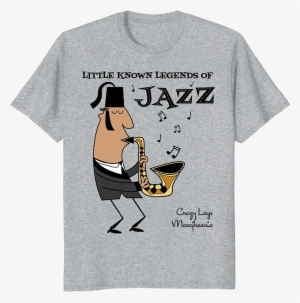 Cartoon Jazz T-shirt From Design Kitsch - Saxophone T Shirt