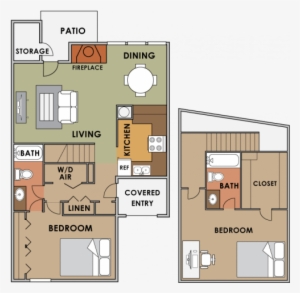 2 Bedrooms 2 Bathrooms Apartment For Rent At Orange - Tucson