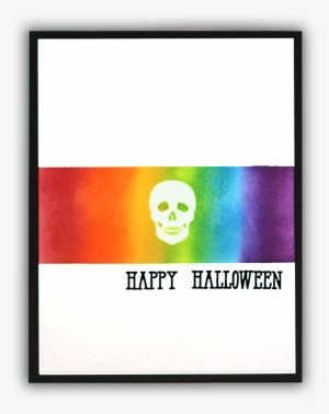 Halloween Mirror Hero Arts Card By Understand Blue - Skull
