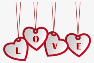 Hanging Love Hearts Png Image - Transparent Png Love Png