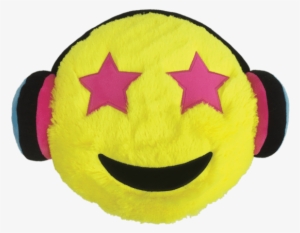Picture Of Headphones Emoji Pillow - Emoji Pillow