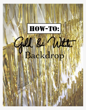 Diy Black And Gold Backdrop