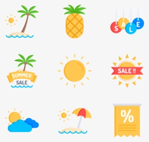 Summer Sales 50 Icons - Vector Marketing