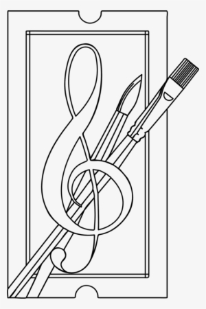 Line Art Drawing The Arts Music - Art