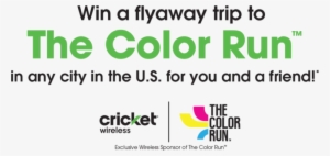 Win A Trip To A Color Run Event Of Your Choice Enter - Cricket Wireless - Universal Sim Card Activation Kit