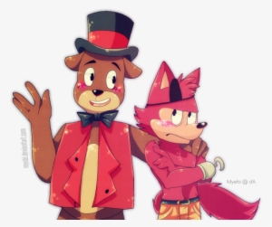Freddy X Foxy In Fazbear And Friends Style - Freddy Fazbear And Friends Foxy