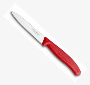 Picture Of Victorinox Red Paring Knife - Utility Knife