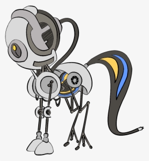Aperture Science, Glados, Ponified, Portal , Robot, - Cartoon