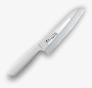 Diamond Titanium 3d Knife 180mm With Diamond Sharpener - Made In Japan