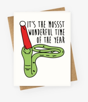 It's The Mossst Wonderful Time Of The Year Parody - Greeting Card