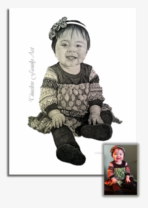 Sketch Portraits Of Babies - Drawing