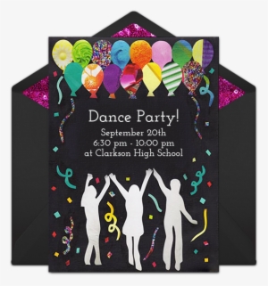 Dance Party Online Invitation - Dance Party Invitation Templates Free