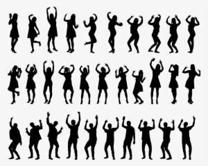 Silhouette, Party, People, Dancing, Men, Women, Happy - People Silhouette