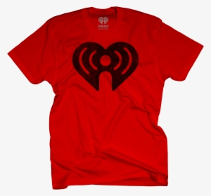 Iheart Distressed Logo On Red T-shirt $25 - Iheartmedia Inc