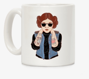 Punk Leia Parody Coffee Mug - Leia Organa