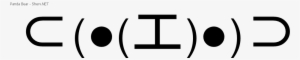 Panda Bear Inverted - Panda Emoticon Text