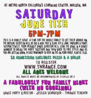 Family Dance Party Registration - Dance Party